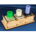 Bottle Stand Square Triple
